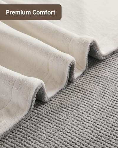 Heated Blanket Full Size Electric Blanket, Washable Blanket Warmer for Home for Adults, Fast Heating Super Cozy Soft Fabric, 72" x 84", 9 Heat Levels, 1-9H Auto-Off, ETL Certified, Gray 5