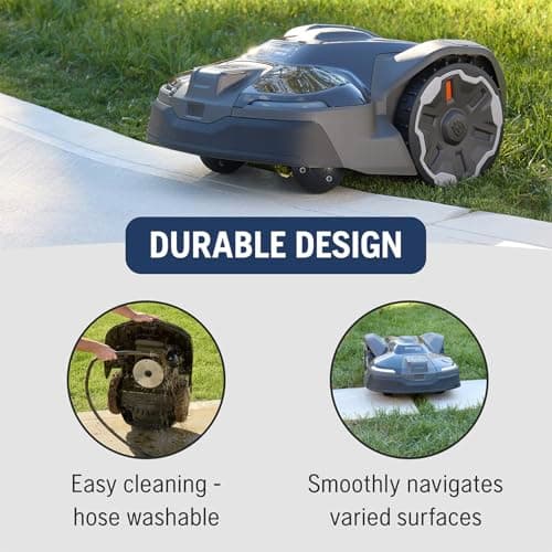 Husqvarna 440iQ Automower Robotic Mower, 2 Acre Mowing Capacity, Wire Free Robot Lawn Mower with Charging Station, RS1 EPOS Reference Station and Replacement Blades 7
