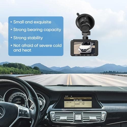 LIUFACAI Dash Cam Mount, Suction Cup Mount, Windshield Suction Cup Mounting Bracket, Suitable for R2-4K and R2-4K PRO Dash Cam Models 7