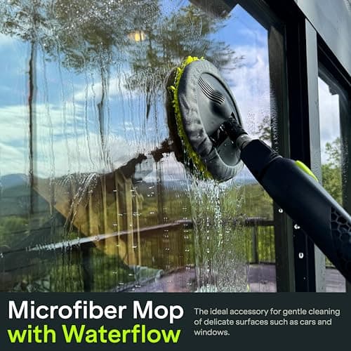 AVA GO P45 Pressure Washer XL, 1800 Max PSI 2.0 Max GPM 1800 W, Includes 40 ft Pressure Hose, Zoom Lance, Premium Foam Cannon, Microfiber Mop, and 4 Nozzles Tips - Pressure Washer for car Cleaning 7