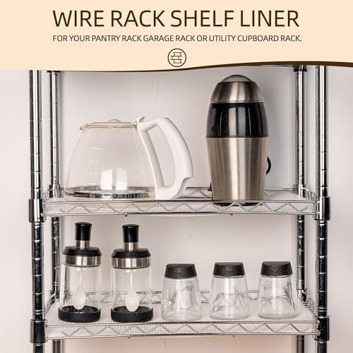 Shelf Liner for Kitchen Cabinets White- Food Safe, Non-Adhesive, and Waterproof - Easy to Clean and Reusable - Perfect for Shelves,Fridge,Drawers,Cupboard and Pantry Cabinets 12'' X 120 Inch 5