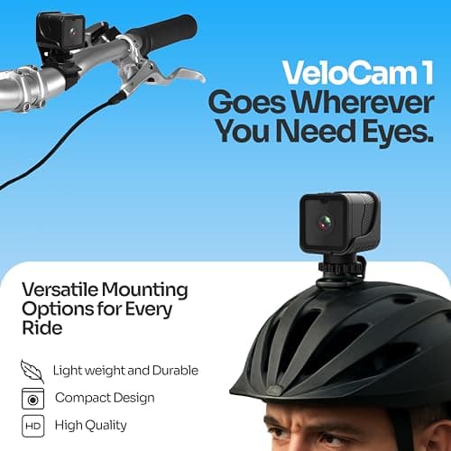 TIROL SUPPLIES Ultra Light Action Camera | 170° Wide Angle FHD 1080P | Handlebar, Helmet, Bicycle, Outdoor Sports | USB Rechargeable & Portable Bike Camera 6
