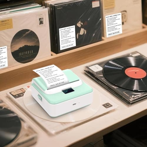 ORGSTA Label Maker Machine with Tape, T003 Thermal Label Maker, 2 Inch Bluetooth Label Printer Compatible with Phone & PC, Sticker Printer Barcode Thermal Maker for Small Business, Home, School 7