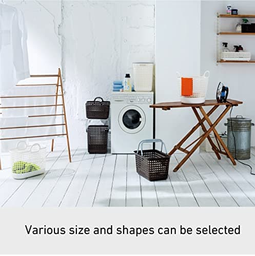 Like-it │SCB-5 │Daily use inside or outside. Movable handles make it easy to carry around. | Portable large basket for kitchen, laundry and kids room. | 18.7 x 12.2 x 15.47" | Mint blue | 10.57 gal 7