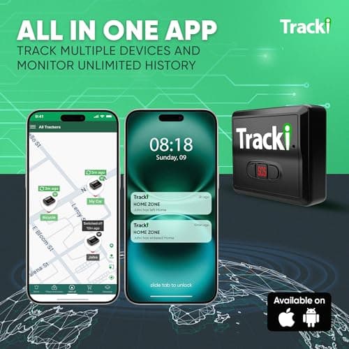 Tracki GPS Tracker for Vehicles – Real-Time 4G LTE Assets & Car Tracking Device with App, Magnetic Mount, Compact Design, Worldwide Coverage – iOS & Android (Subscription Required) 8