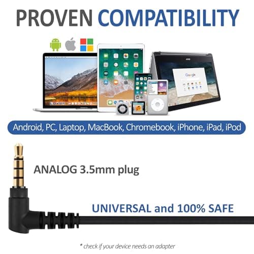 LUDOS FEROX Wired Earbuds in-Ear Headphones, 5 Year Warranty, Earphones with Microphone, Noise Isolation Corded for 3.5mm Jack Ear Buds for iPhone, Samsung, Computer, Laptop, Kids, School Students 5