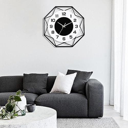 Dankeit 13-Inch Decorative Wall Clock - Silent Non-Ticking Quality Quartz, Battery Operated, Large for Living Room, Kitchen, Home, Bathroom, Bedroom Decor 7