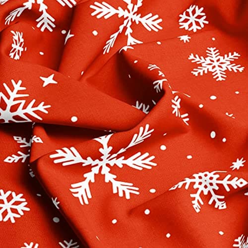 YIYEA Christmas Standard Pillow Cases Set of 2, Ultra Soft Double Brushed Microfiber Pillowcases Standard, Christmas Snowflake Bed Pillow Covers, Fade Resistant, Easy Slip-On (20"x26") 6