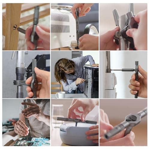 ANVANNA 42 in 1 Magnetic Screwdriver, Screwdriver Set, Multi Bit Ratcheting Screwdriver Set with Storage Case Repair Tool Kit for Computer, Eyeglass, Bicycles, Watch, Ring Doorbell, Furniture and DIY 8