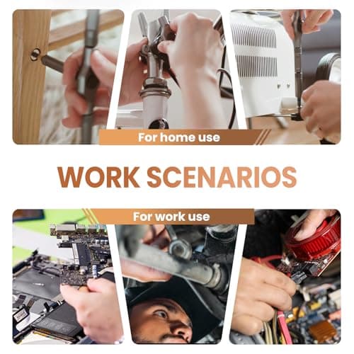 24 in 1 Magnetic Screwdriver Set, Ratchet Screwdriver Set, Multi Bit Magnetic Drive Sets with Detachable Ratchet Handle, Precision Screwdriver Sets for Furniture, Computer, Bicycle Repair (1 Set) 6