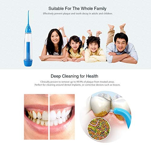 Portable Manual Water Dental Flosser – Non-Electric, Cordless Oral Irrigator with Air Pressure Technology, Easy to Use for Teeth Cleaning at Home & Travel 7