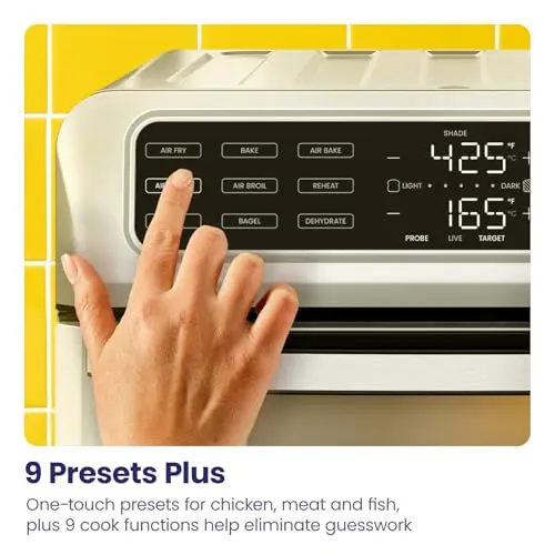 Chefman Air Fryer Toaster Oven Combo with Probe Thermometer, 12-In-1 Stainless Steel Convection Countertop, 10 Inch Pizza, 4 Slices of Toast, Cooking, Baking, Toasting, Roaster Oven Airfryer 20QT 7