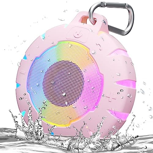 HEYSONG Waterproof Shower Bluetooth Speaker, Durable & Portable with Clear Sound, Ideal for Shower, Pool, Beach & Kayaking – Great Gift for Girls, Women