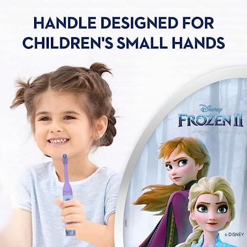 Oral-B Kids Battery Power Electric Toothbrush Featuring Disney's Frozen for Children and Toddlers Age 3+, Soft (Characters May Vary) (Pack of 2) 7