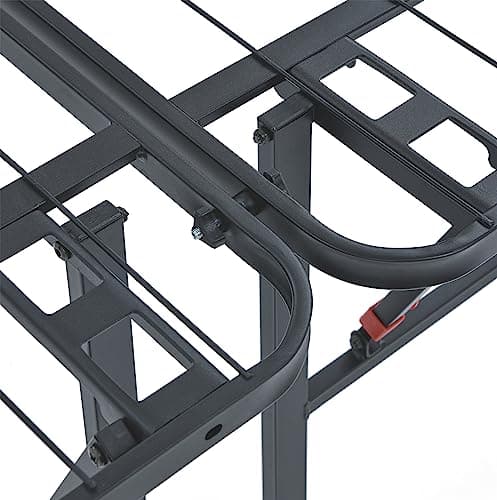 Amazon Basics Bed Frame with Storage, Foldable Metal Platform, Sturdy Steel, No Box Spring Needed, 18 inches High, Tool-Free Setup, Full Size, Black 9