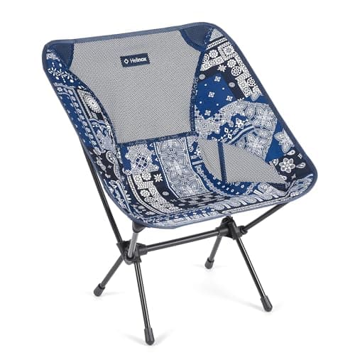 Helinox Chair One Original Lightweight, Compact, Collapsible Camping Chair, Blue Bandana