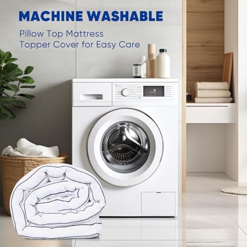 Dual Layer 4 Inch Memory Foam Mattress Topper King Size 3 Inch Gel Memory Foam Plus 1 Inch Cooling Pillow Top Cover for Higher Support Relief Back Pain Soft and Breathable with 8-21 Inch Deep Pocket 7