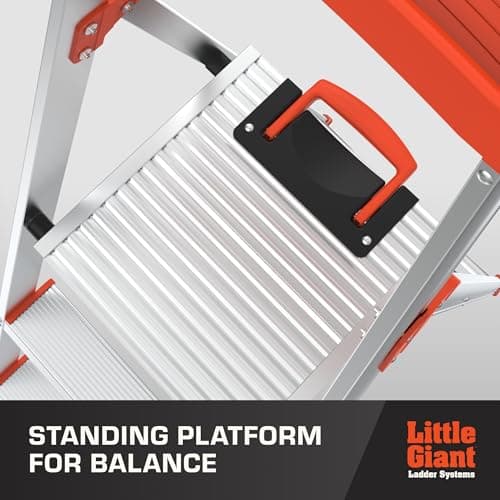 Little Giant Ladders Flip-N-Lite 6 ft Lightweight Step Ladder with Standing Platform, Aluminum, 300 lb Load Capacity, Type 1A Extra Heavy Duty, 10.25 ft Reach Height (15270-001) 8