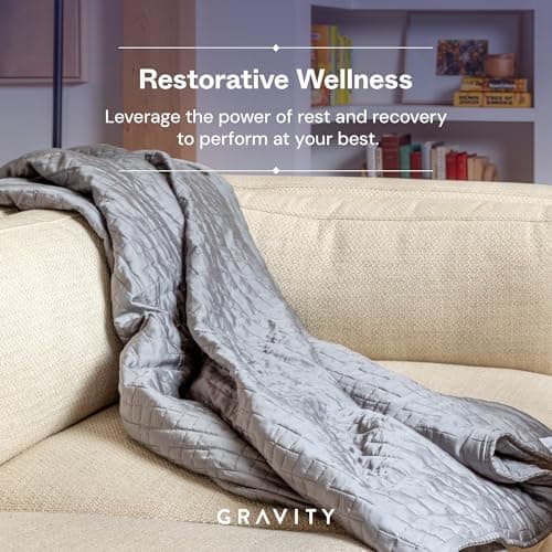 Gravity Weighted Cooling Blanket, Twin/Throw (15lbs, Grey) - Cooling Blankets for Hot Sleepers - Silky-Soft Ultra-Breathable Premium Lyocell Cover for Adults - Machine Washable, 48" x 72" 6