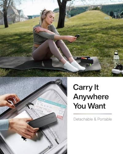 Weekly Pill Organizer 1 Time a Day - Travel Pill Box 7 Days, Large Medicine Pill Case Container for Daily Medication Vitamin Supplement Fish Oil, Portable Week Pills Organizers Holder Dispenser, Black 5