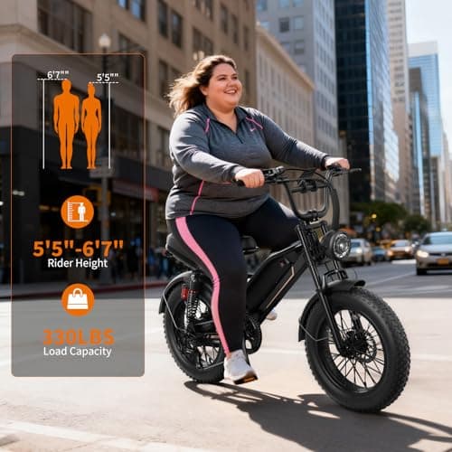 YOLOWAY 2000W Peak Electric Off Road Bike for Adults,Electric Dirt Bike,E Bike 20 * 4" Fat Tire,All Terrain 32 MPH Top Speed,Ebike Up 80 Miles Range,48V Removable Battery,Certified by UL2849 6