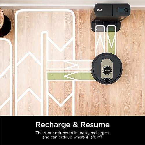 Shark AV2501AE AI Robot Vacuum with XL HEPA 60-Day Self-Empty Base, LIDAR Navigation, Perfect for Pet Hair, Compatible with Alexa/Wi-Fi, Carpet & Hard Floor, Black (Renewed) 9