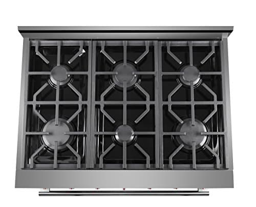 NXR SC3611 36" 5.5 cu.ft. Pro-Style Natural Gas Range with Convection Oven, Stainless Steel 6