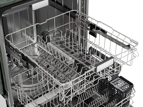 SHARP SDW6767HS Smart Dishwasher Works with Alexa. Includes LED Interior lights, Stainless Steel interior, Heated Dry with Fan Assist, Wash Zone cleans half load on either rack, Adjustable Third Rack 28