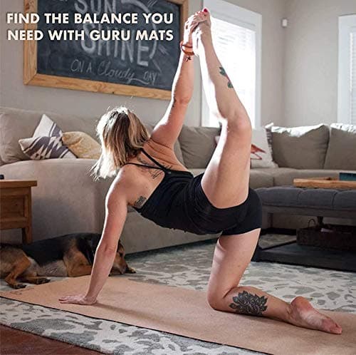 GURUS Sweat Proof Durable Cork Yoga Mat Thick Non Slip Exercise Mat for Home Workout (Sprout Yoga Mat) 8