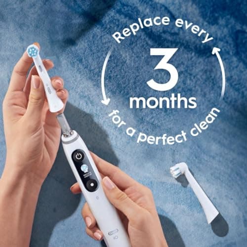 Oral-B iO Series Gentle Care Electric Toothbrush Replacement Brush Heads for an Oral-B Electric Toothbrush, 4 Count, White 5
