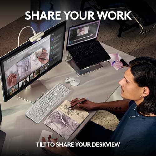 Logitech MX Brio Ultra HD 4K Collaboration, Streaming Webcam, 1080p at 60 FPS, Show Mode, Works with Microsoft Teams, Zoom, Google Meet, Nintendo Switch 2 New GameChat - Graphite 7