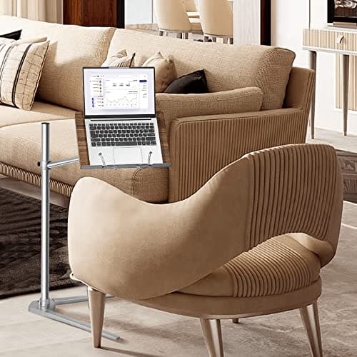 Shikha Book Stand for Reading, Hands-Free Holder for Laptop Phone Tablet with Wooden Pad, Rotated and Liftted Metal Support, 2 Spring Clips. 9