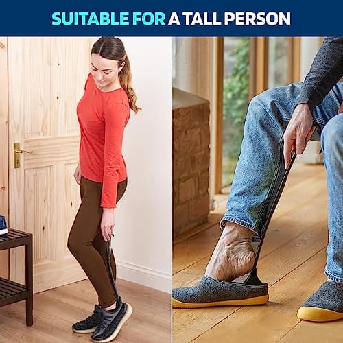 Nextnoid Shoe Horn Long Handle for Seniors - 16.5" Straight & Sturdy Long Shoe Horn for Men, Women & Kids (Pack of 2) 5