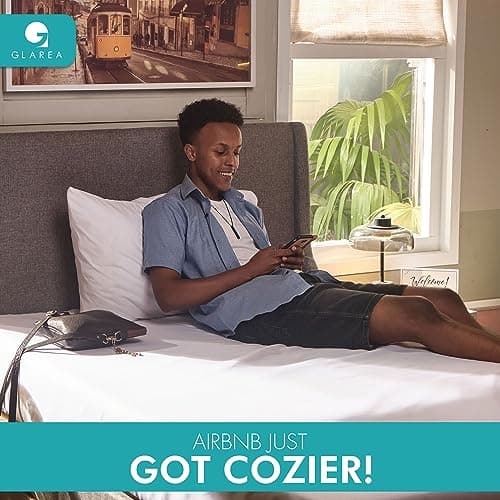 Twin Fitted Sheets Only - Deep Pocket White Sheets Bulk 6 Pack for Home, Air Bnb Essentials, Massage Table, Hospital Bed - Made of Microfiber Fabric for Soft Feel 7