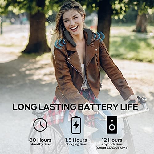 Monster Boomerang Neckband Bluetooth Speaker, Neck Wireless Wearable Speaker with 12H Playtime, True 3D Stereo Sound, Portable Soundwear, IPX7 Waterproof, for Home Sport Outdoor 6