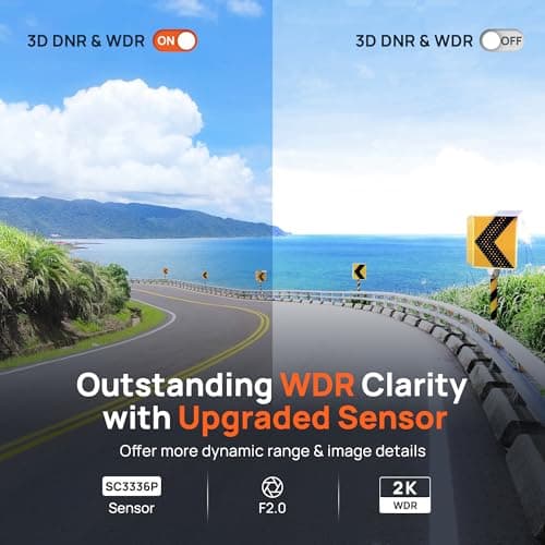 【70mai Dash Cam M310 + 32GB SD Card】 1296P QHD Dash Cam for Cars with 130° Wide Angle FOV WDR Night Vision Voice & APP Control Built-in WiFi Connection 8