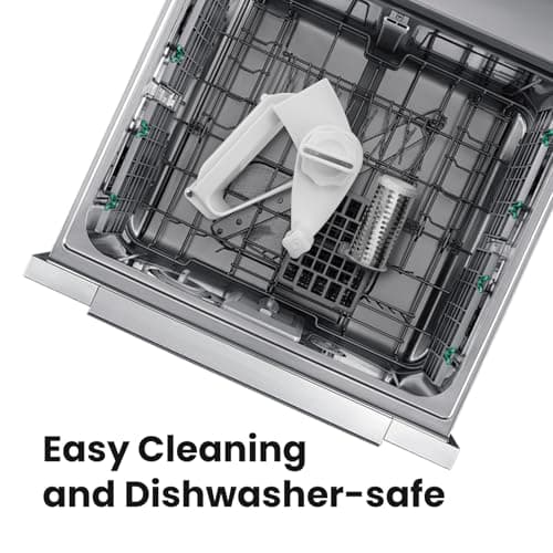 Cheese Grater with Handle, Rotary Cheese Grater,Vegetable, Chocolate, Hard Cheese & Nut Grater,White 6