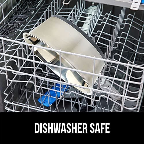 GORILLA GRIP Set of 2 Dog Bowls, Food Grade Metal Food and Water Bowl for Feeding Dogs and Cats, Dishwasher Safe, Rust Resistant Stainless Steel, BPA Free Rubber Base, Holds 3 Cups (24 fl oz), Gray 8