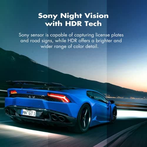 Heaboli 4K Dual Dash Cam Front and Rear, Wi-Fi GPS, 3 Inches IPS Touch Screen, Car Camera Driving Recorder with Night Vision, Parking Mode 6