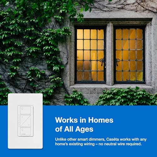 Lutron Caseta Original Smart Dimmer Switch Kit, 2 Dimmer Switches, 2 Wall Plates, 2 Pico Remotes, and Smart Hub, Works with Alexa, Apple Home, Google Home, 3 Way, 150W, No Neutral, P-BDG-PKG2W-A 10