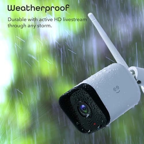 Geeni Hawk 3 1080P Outdoor Security Camera – 2-Pack Weatherproof Outdoor Cameras for Home Security Motion & Sound Detection and Night Vision, Supports Alexa & Google 5