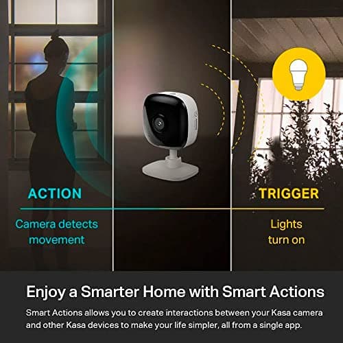 Kasa 1080p Indoor Wired Security Camera - Works as a Baby Monitor & Pet Camera, Motion Detection & Tracking, 2-Way Audio, Night Vision, Subscription-Free Local Storage or Optional Cloud, EC60 5