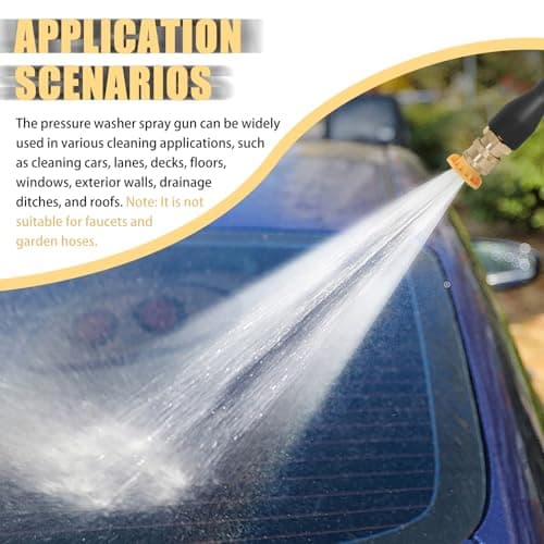 Pressure Washer Spray Gun, for Ryobi Pressure Washer Gun, with Jet Wand and 5 Spray Nozzles 6