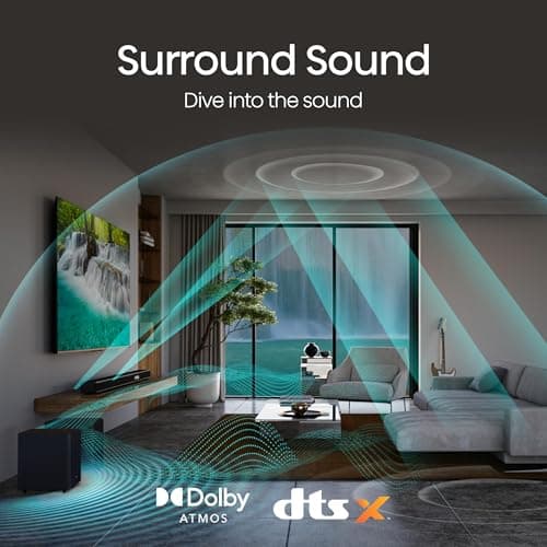 Hisense AX3125H 3.1.2Ch Sound Bar with Wireless Subwoofer, 440W, Dolby Atmos, Bluetooth 5.3, EzPlay, 4K HDMI Pass Through, Roku TV Ready, DTS:X, HDMI/AUX/ARC/Optical/USB, 7 EQ Modes 5