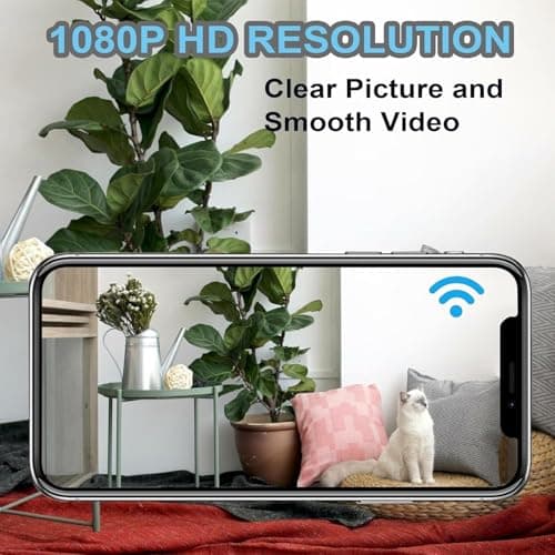 NOBEYSTON Hidden Spy Camera for Home Use, Mini Security Wireless WiFi Camera, HD 1080P Outdoor/Indoor Night Vision Cam for Baby, Pets, Compatible with Smartphone, Tablets (4 PCS) 5