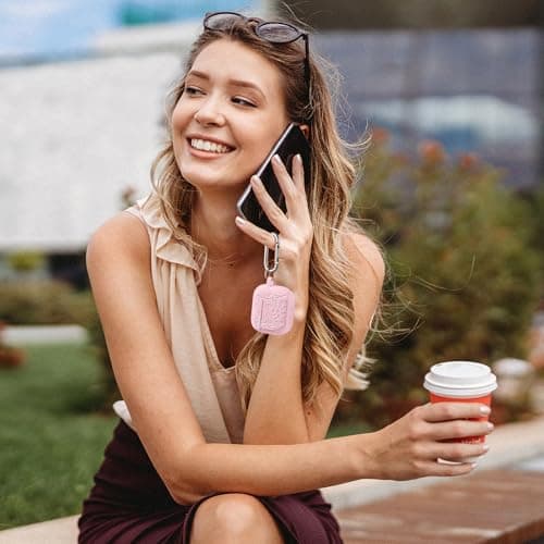 Lerobo for Airpods 4 Case Cover with Cleaner Kit, Cute Flower Engraved Silicone Protective Case Cover with Keychain Compatible with Apple Airpods 4 Case 2024 for Women and Girls, Pink 5