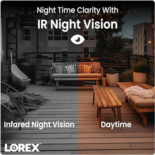Lorex 1080p HD Bullet Security Camera | Weatherproof Outdoor CCTV Camera with 130ft Night Vision | 90° Field of View | IP66 Rated | Analog HD | ClearNight Imaging | Indoor/Outdoor Use | 2MP 5