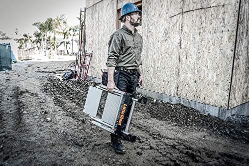 Little Giant Ladders, Jumbo Step, 2-Step, 2 foot, Step Stool, Aluminum, Type 1AA, 375 lbs weight rating, (11902), Silver 25