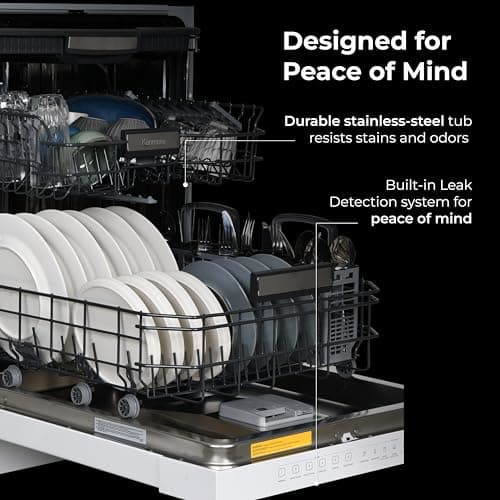 Kenmore 22-14602 24" Built-In Dishwasher - UltraWash Plus, TurboDry, SmartWash & EasyFlex Third Rack - 15 Place Settings - 45 DBA - ENERGY STAR Certified - 24" - White 6