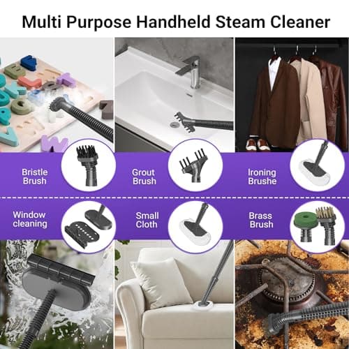 Steam Mop for Floor Cleaning, Heavy Duty 29-in-1 Steam Cleaner for Home with Detachable Handheld Steamer, for Hardwood, Tile, Walls, Grout, Windows, Furniture and Decks 5